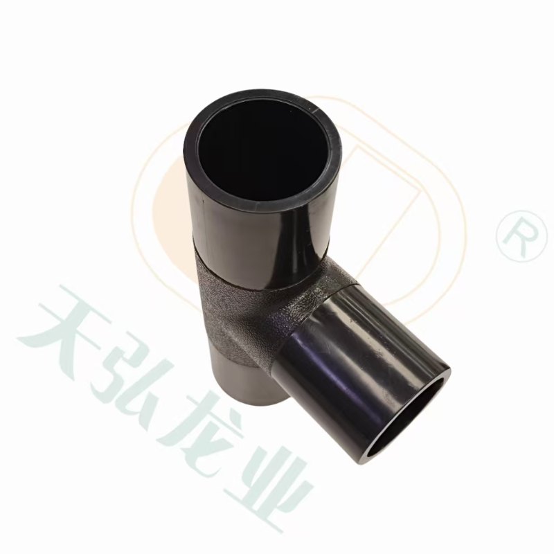Durable HDPE Equal Tee 63-630mm for Rain Water