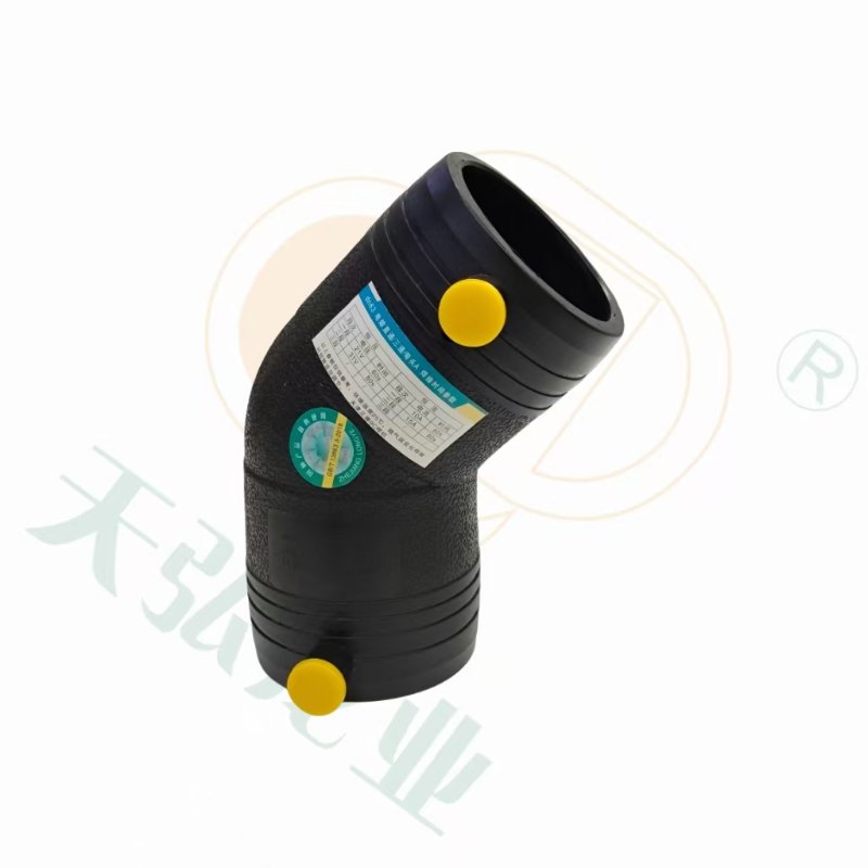 Water Supply HDPE Fused 45-Degree Elbow Electrofusion Pipe Elbow