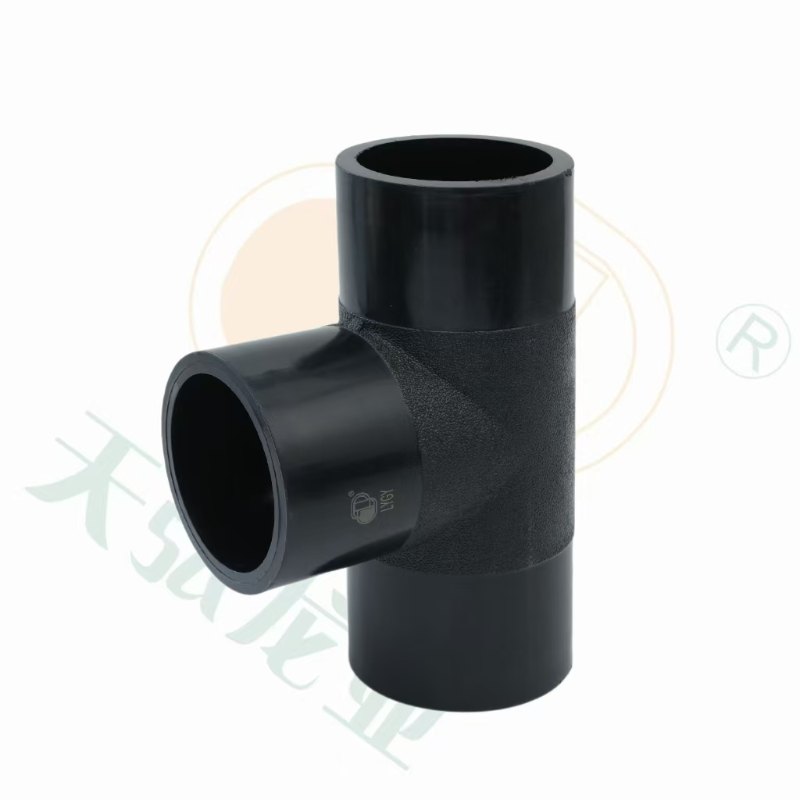 Durable HDPE Equal Tee 63-630mm for Rain Water