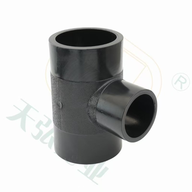 Durable HDPE Water Supply Fittings Reducer Tee for Efficient Connections