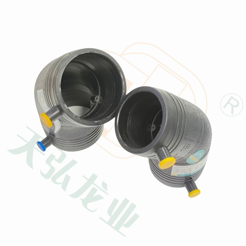 Water Supply HDPE Fused 45-Degree Elbow Electrofusion Pipe Elbow