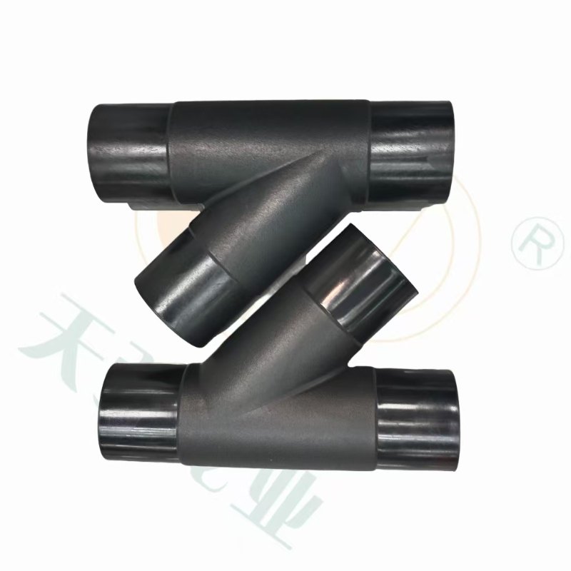High-Pressure HDPE Skew Tee