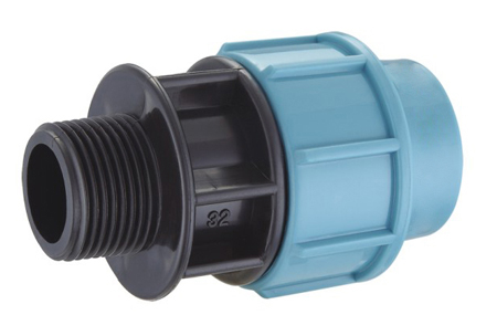 PP Male adaptor (Light blue 112)