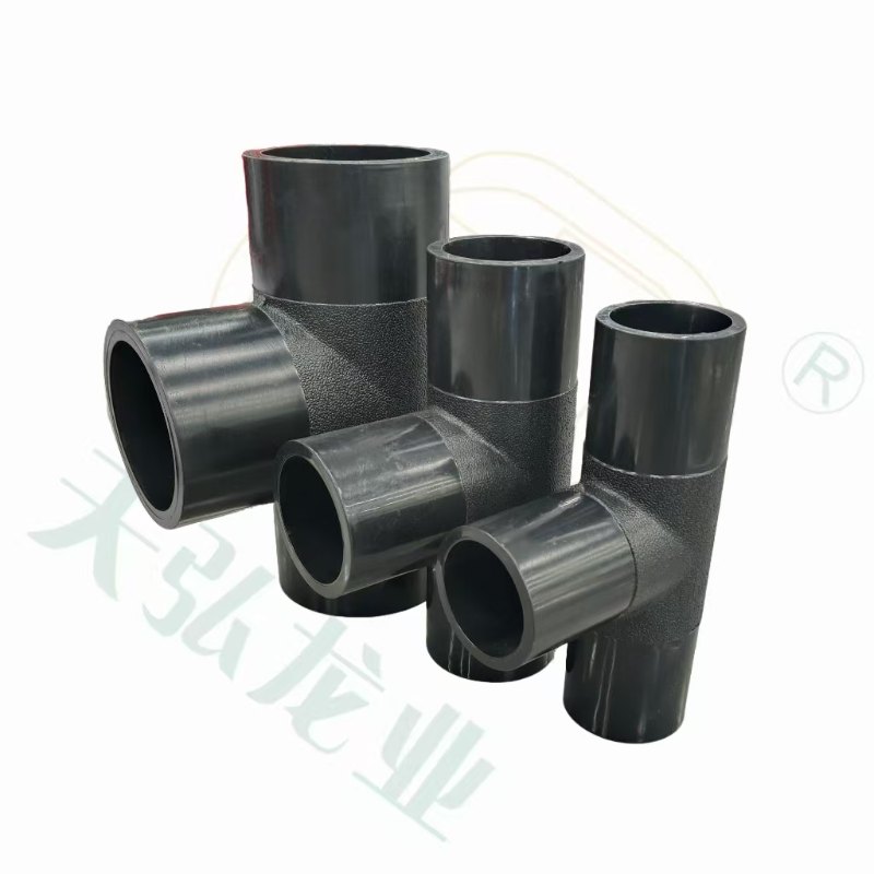 Durable HDPE Equal Tee 63-630mm for Rain Water